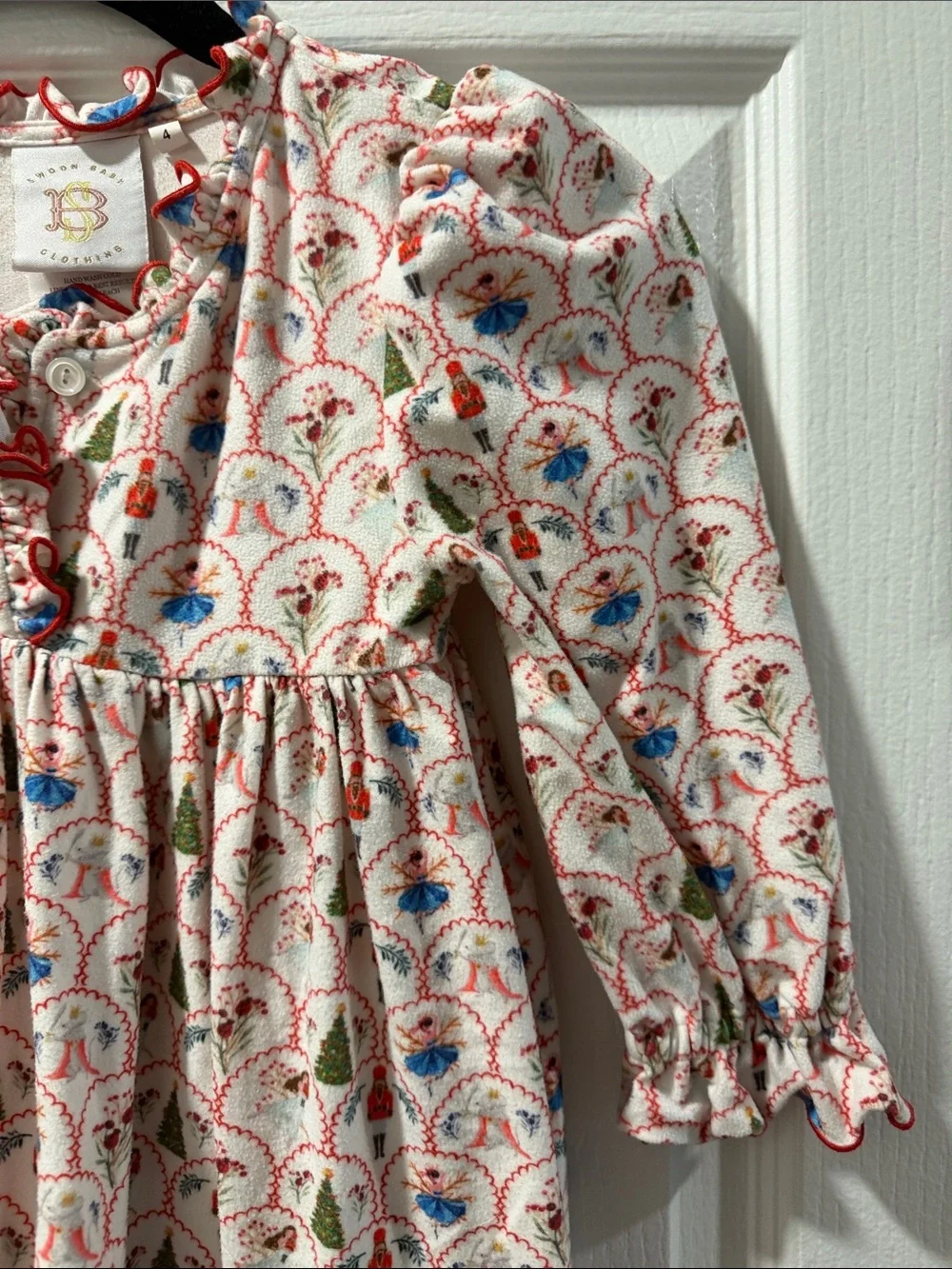Swoon Baby Floral Button-Front Ruffle Dress Size 4